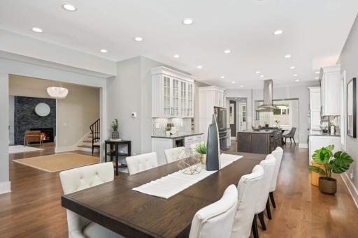 Dining Room and kitchen are a dream for entertaining.
