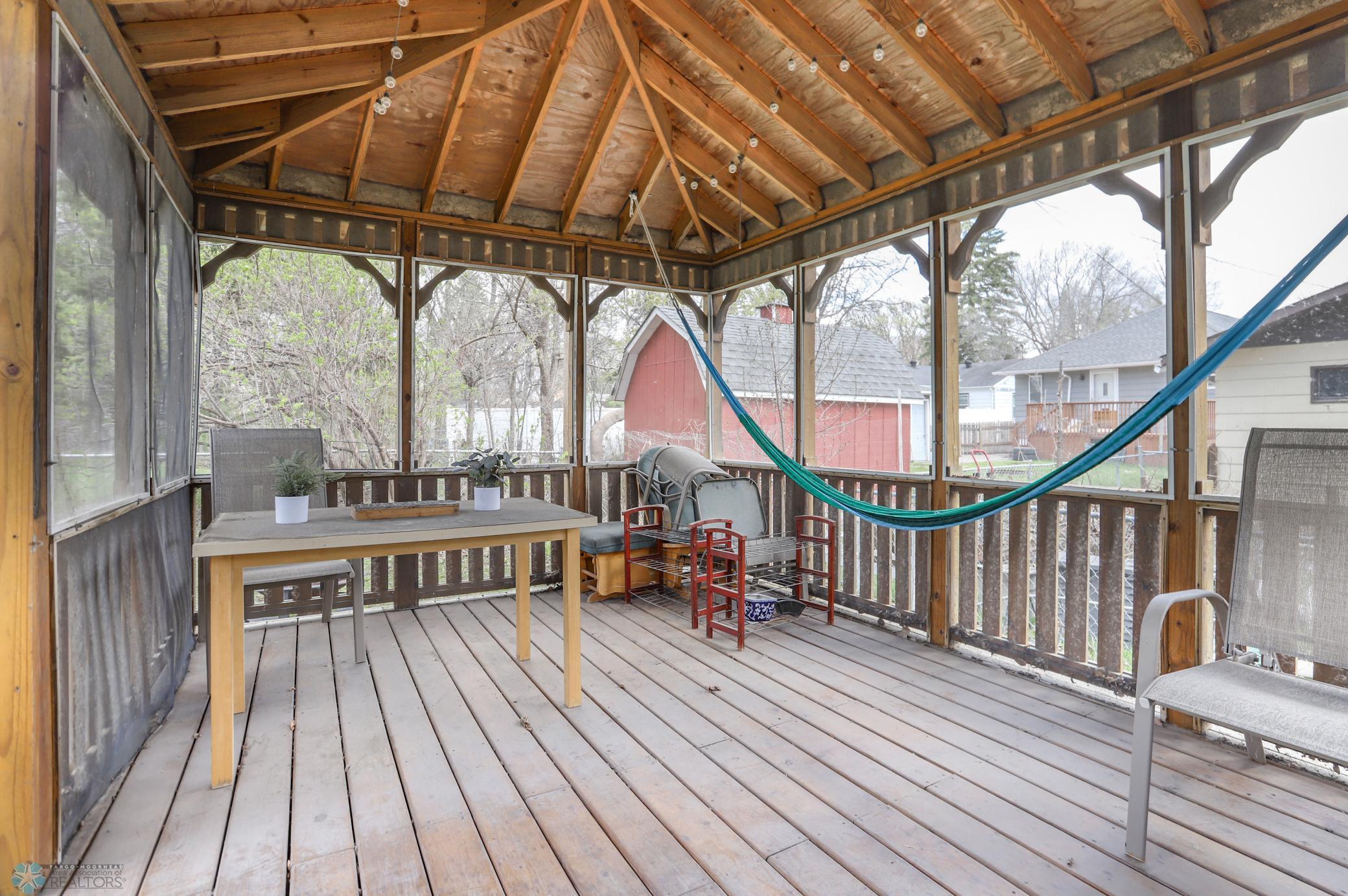 inside gazebo
