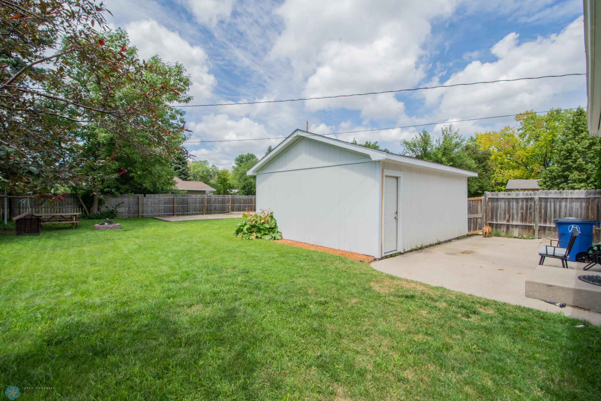 Large fully fenced backyard