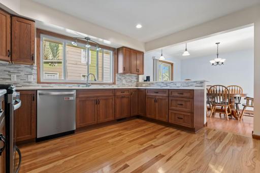 Kitchen remodeled in 2018. Cambria countertops, stainless steel appliances.
