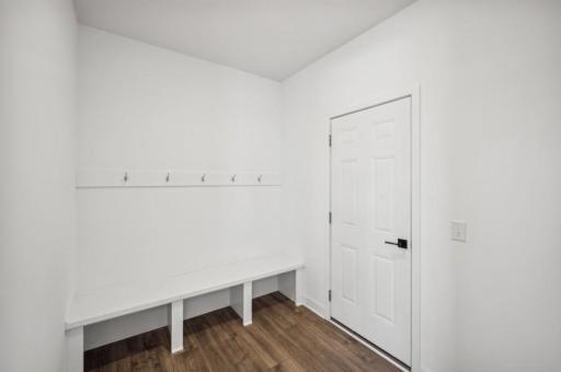 Keep everything organized in the mudroom with garage access.