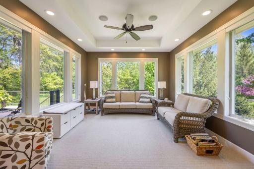4 Season porch with great views of the nature setting. View deer, and a variety of wildlife.