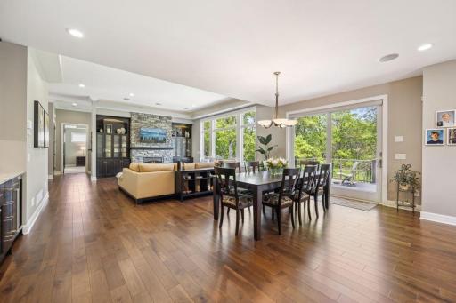 Dining area off the kitchen. Sliding door leads to maintenance free deck.