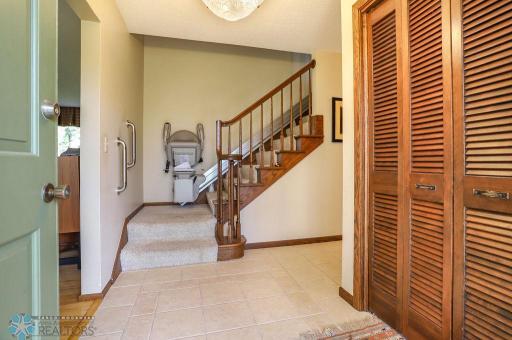 Entry foyer (chair lift has now been removed)