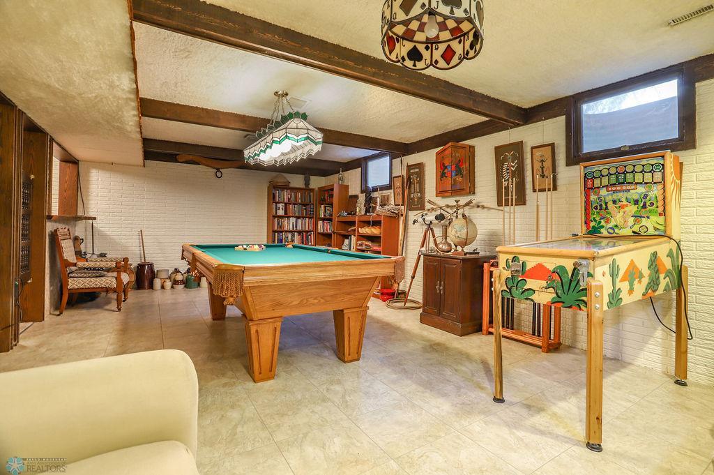 Pool table has been moved out