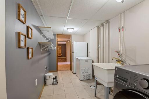 Large Laundry room with room for storage-