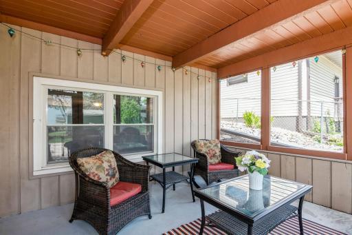 Enjoy a nice screened in porch off the lower level walk out