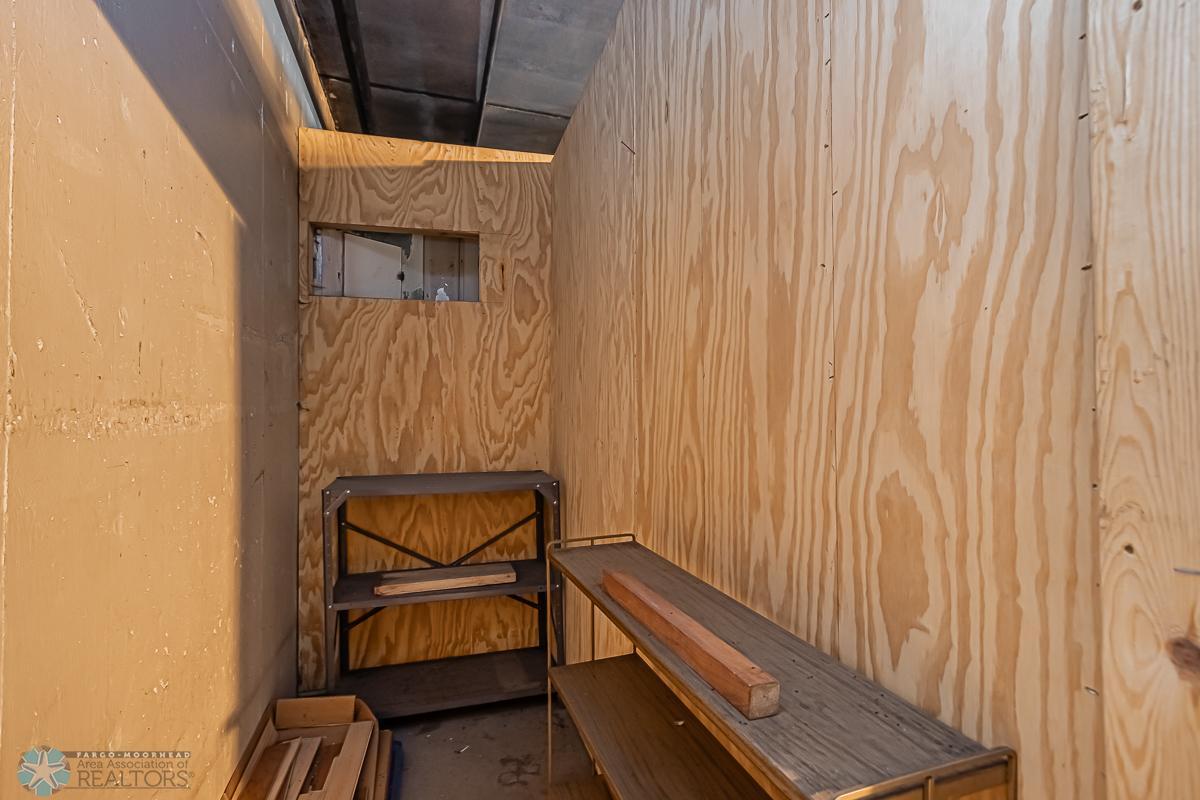 Underground garage Storage closet