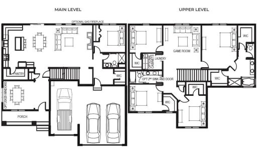 The Jordan from a main and upper level perspective! Just an awesome use of space throughout!! And don't forget, the unfinished lower level offers the potential for another 1,000-plus finished square feet!