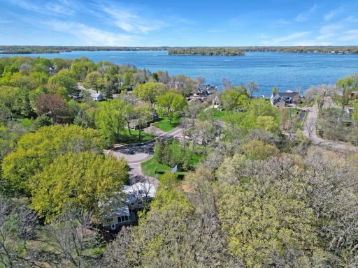 Aerial, view to the north of the property.