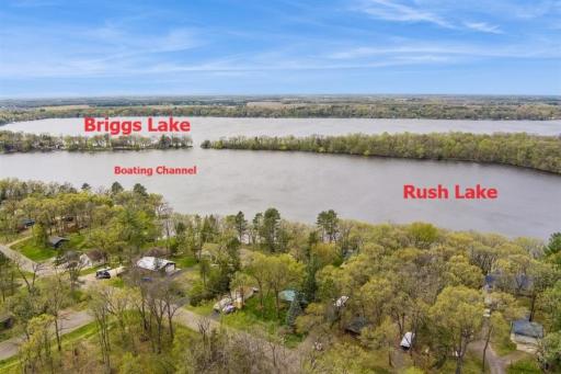 Beautiful Rush Lake on the Briggs Chain of lakes