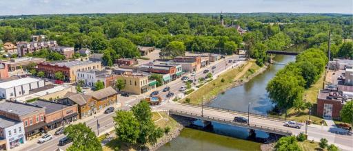 Quaint downtown nestled on the beautiful Crow River.