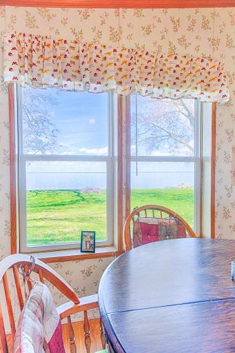 Your view from the eat-in kitchen/dining area overlooking the lake.