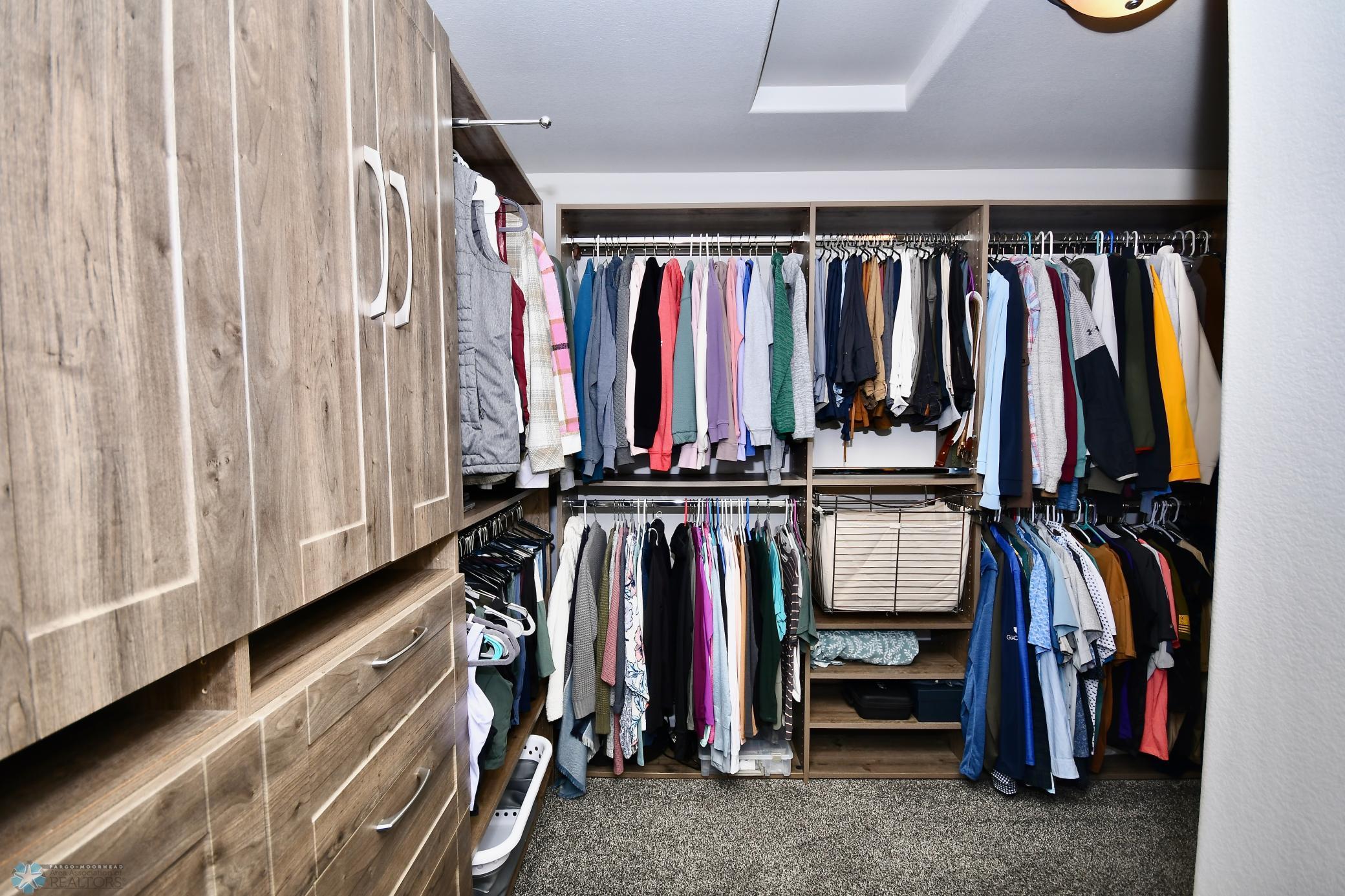 Primary closest with custom shelving