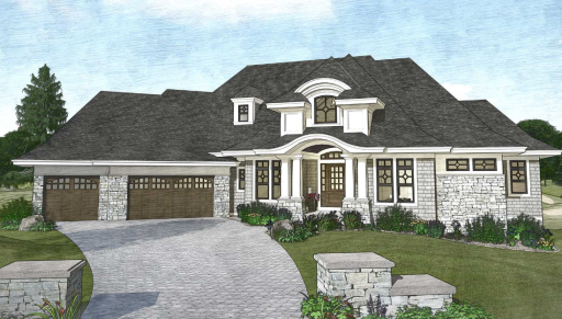 Welcome to Edgewood Hills Road-Example of custom home to be built. These plans are available as well.