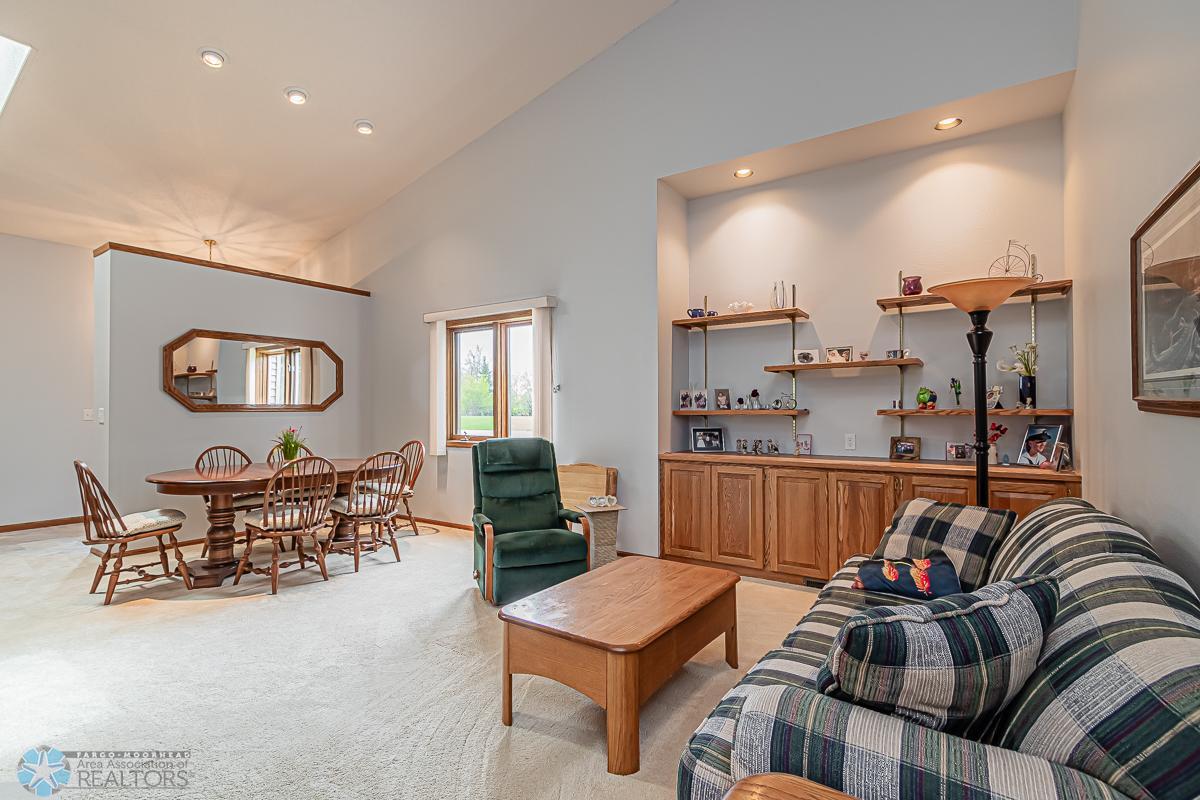 Living Room and Dining Room - Tall Vaulted Ceilings