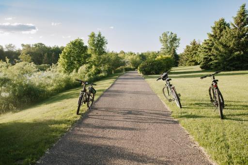 Enjoy endless miles of trails in Andover for biking and walking!