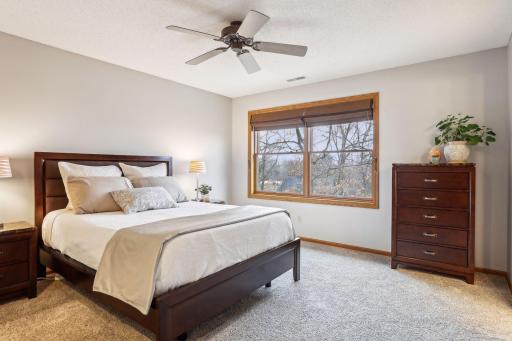 This spacious primary bedroom with ensuite bath and walk-in closet is a must-have.