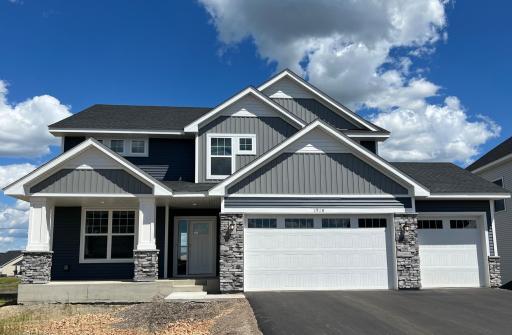 Photo is of the actual home. The Lewis has excellent curb appeal!