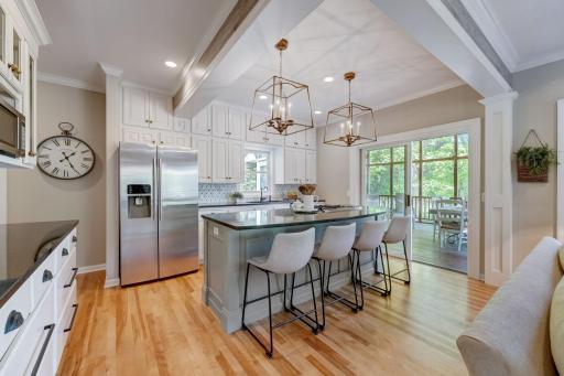 Grand Kitchen Showcasing Lots of Bright Light and magnificent views