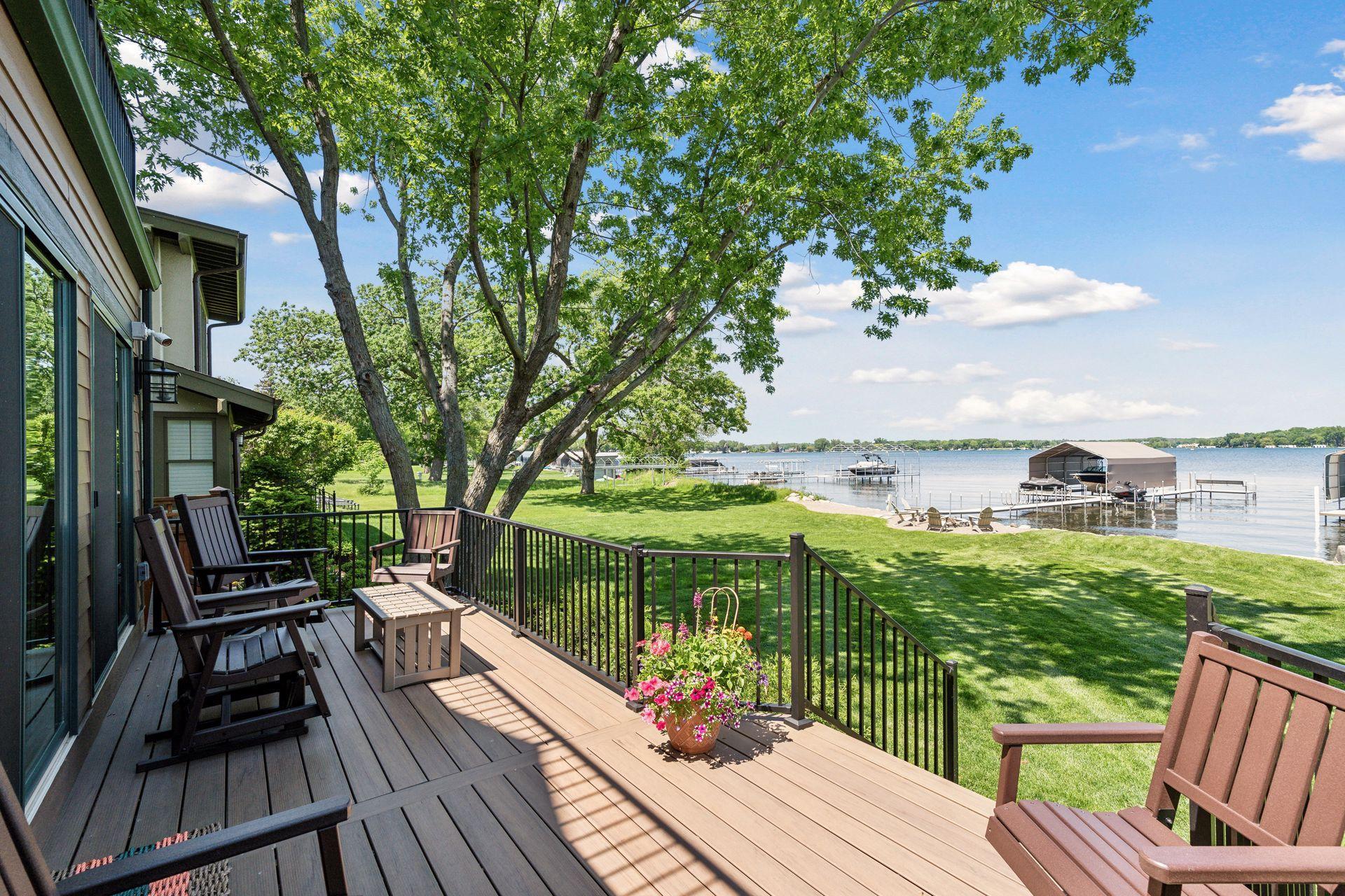 rear lower deck, new composite deck and rail system