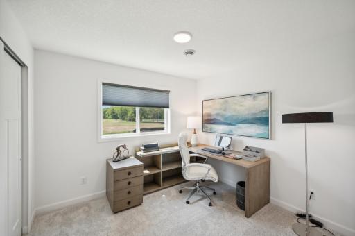 One of the additional bedrooms downstairs could be an office