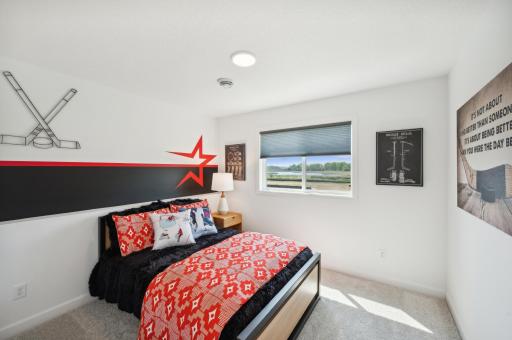 Photo of one of the other additional bedrooms on the finished lower level