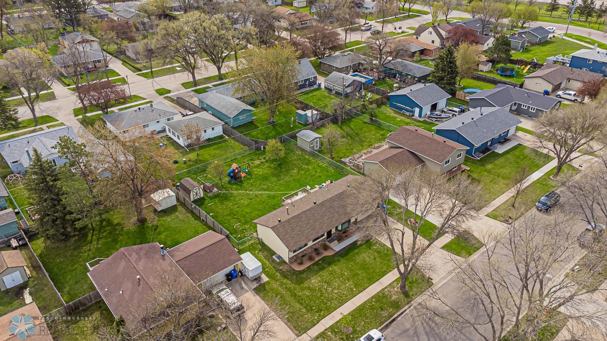 Arial view of front of home
