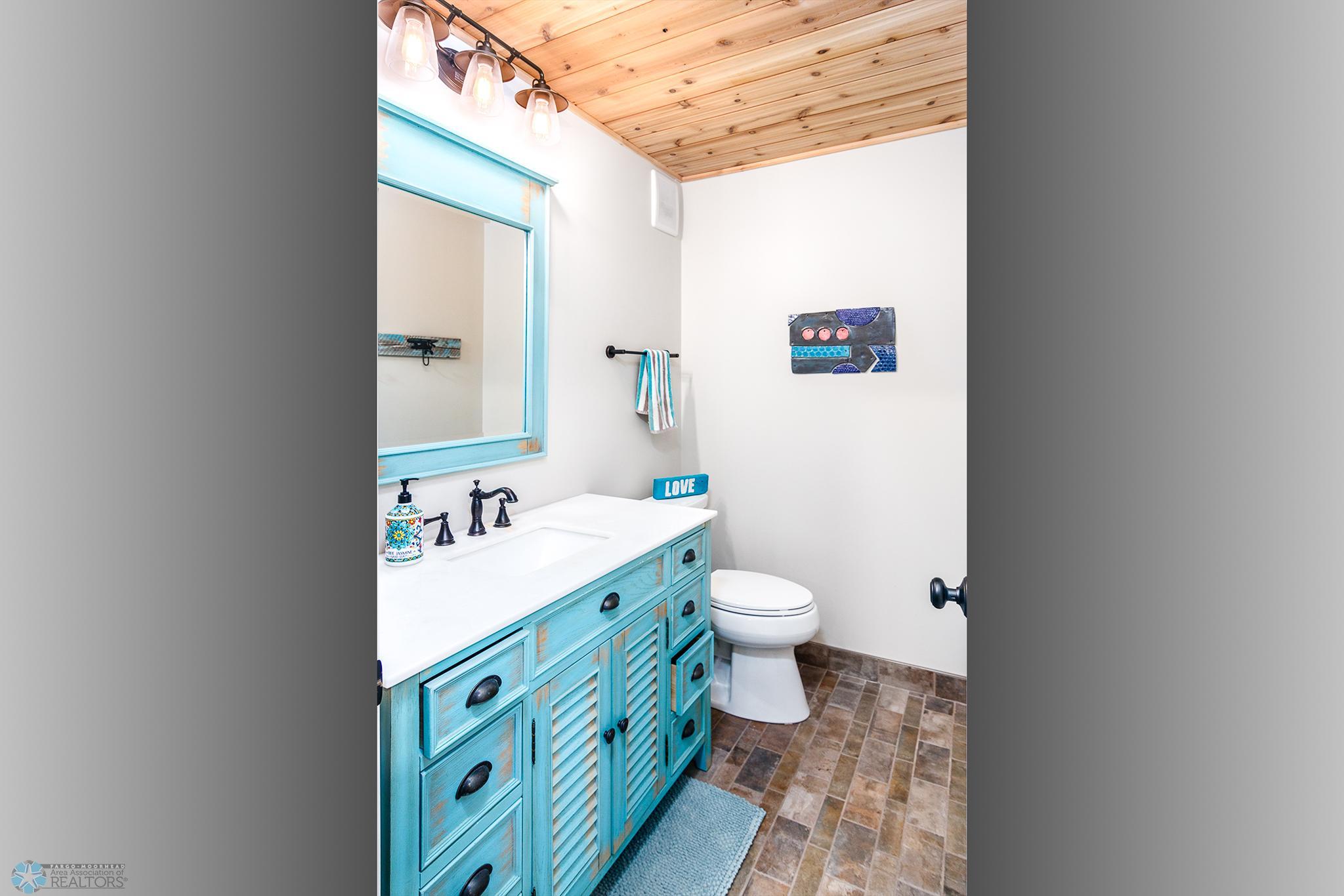 Indoor pool area bathroom