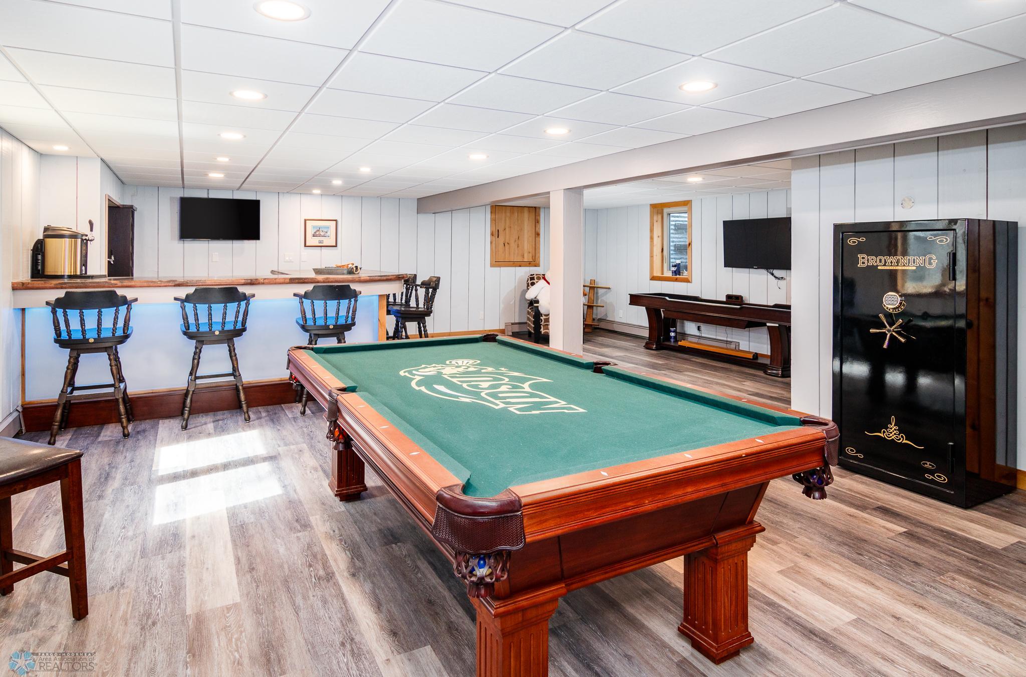 Basement rec room