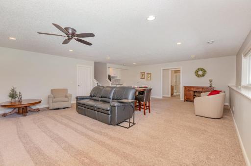 The family room provides additional space for relaxation and recreation.