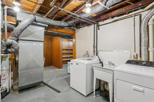 Laundry room and utility room (unfinish area)