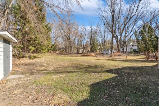 0.73 acre back yard for all family fun activities.