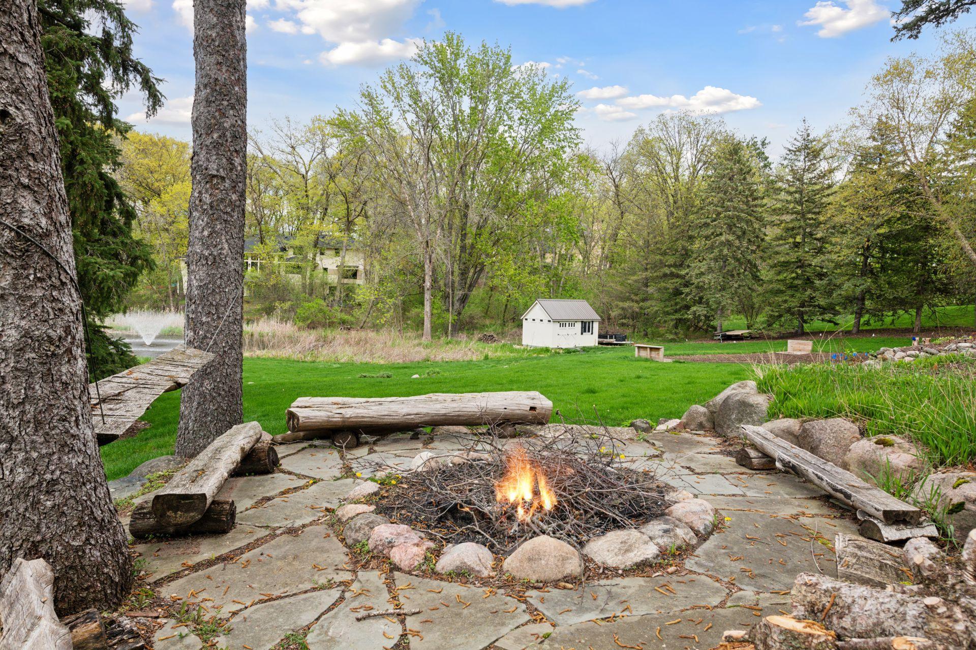 The backyard offers ample room for a fire pit and the entertainment value is incredible.