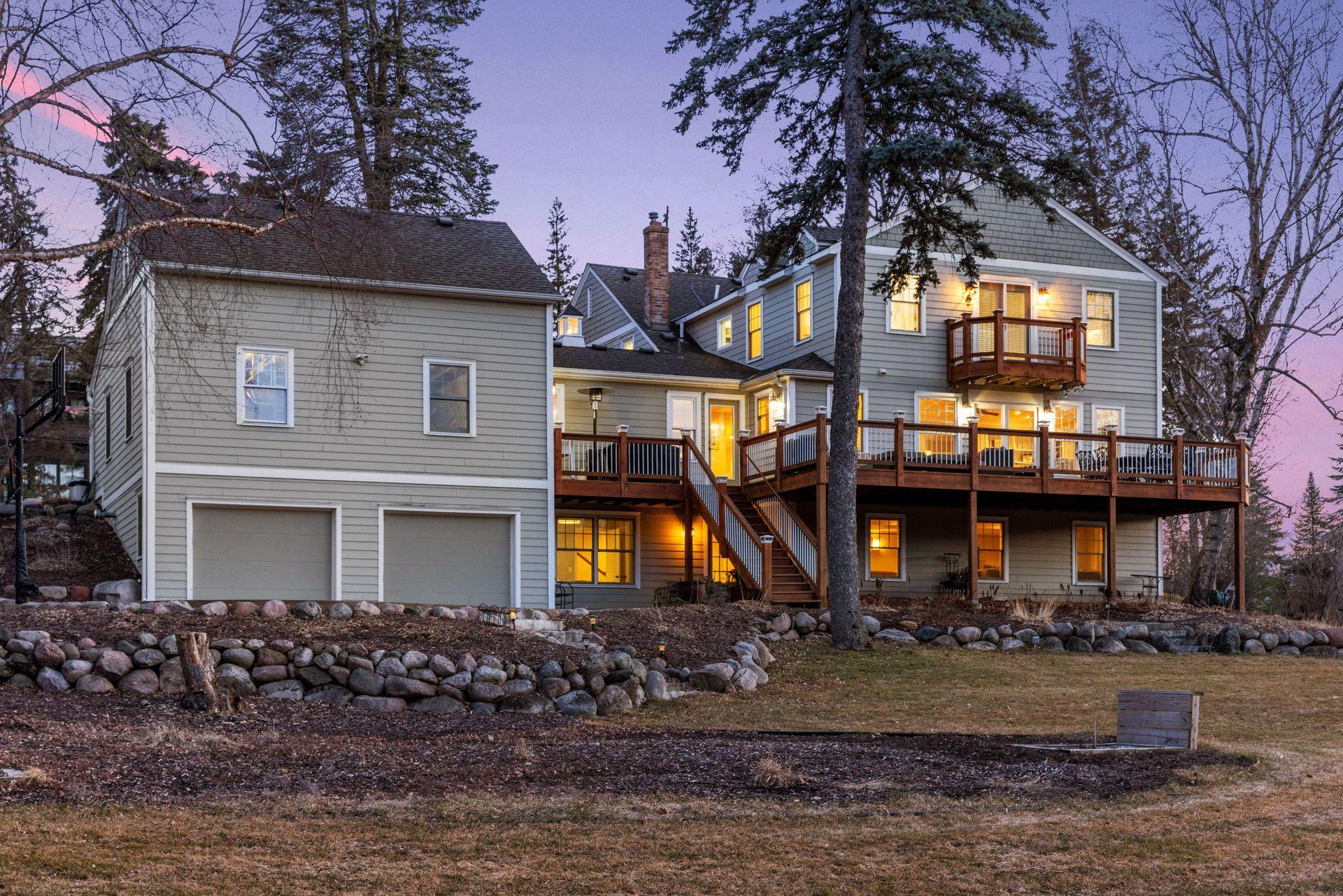 The Design of this home includes extensive storage options to include additional garage space from the backside of the home for all of your yard equipment and hockey and skating toys.