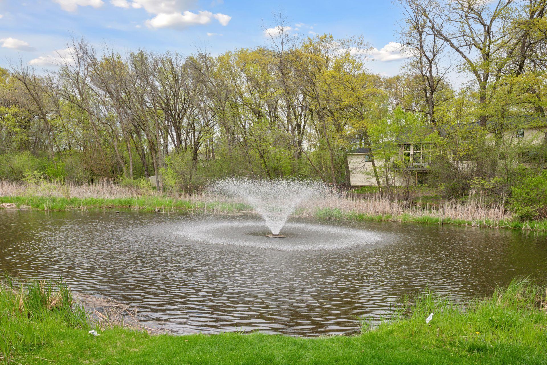 This beautiful natural pond is filled by Lake Minnetonka, perfect for fishing, skating and the soothing sounds of the fountain.