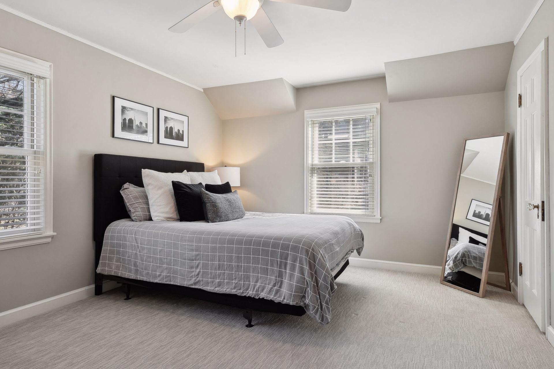 Another spacious bedroom on the second floor.