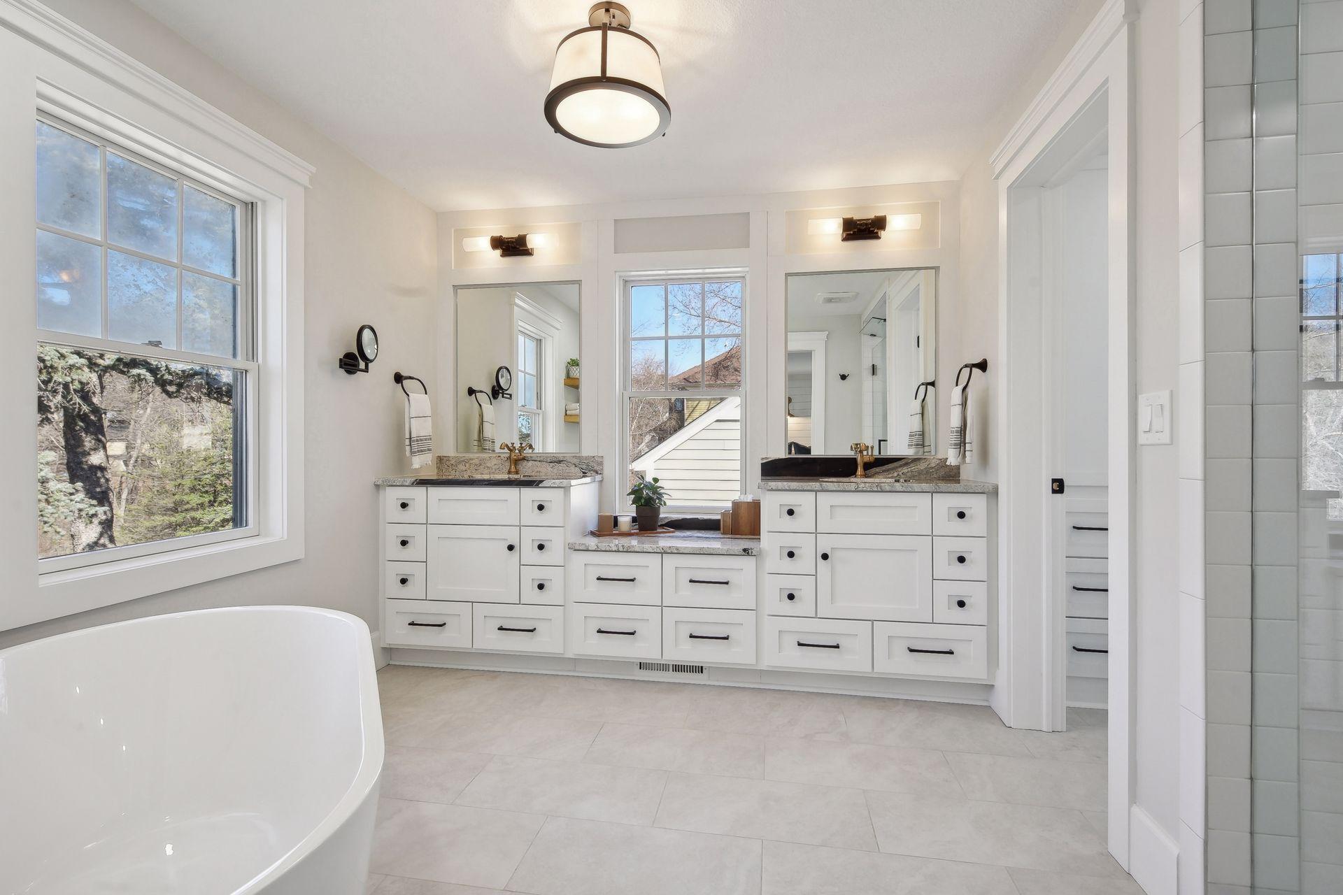 The primary suite is gorgeous, sun-filled and the finishes are gorgeous.