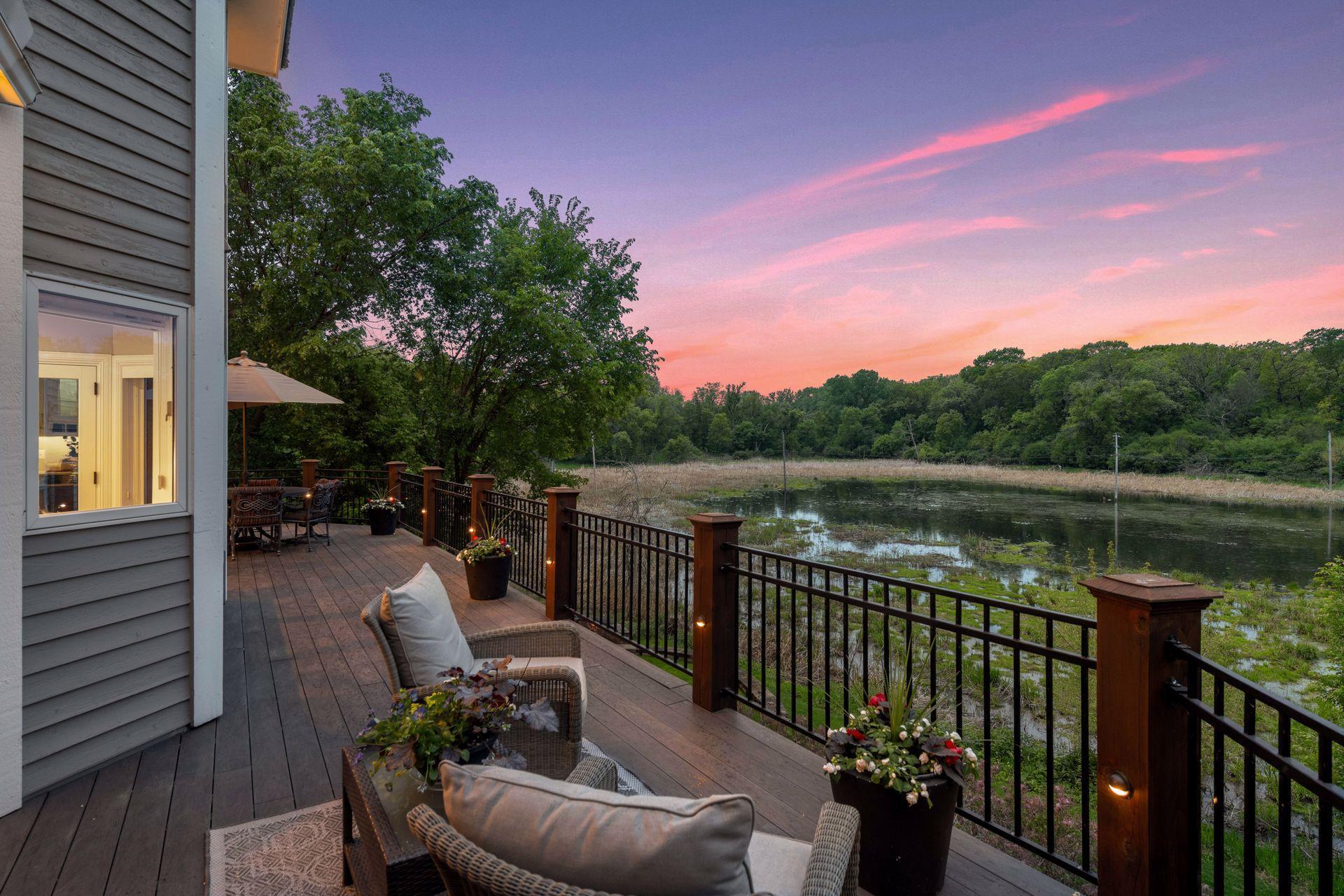 Very private backyard with 3.15 acres