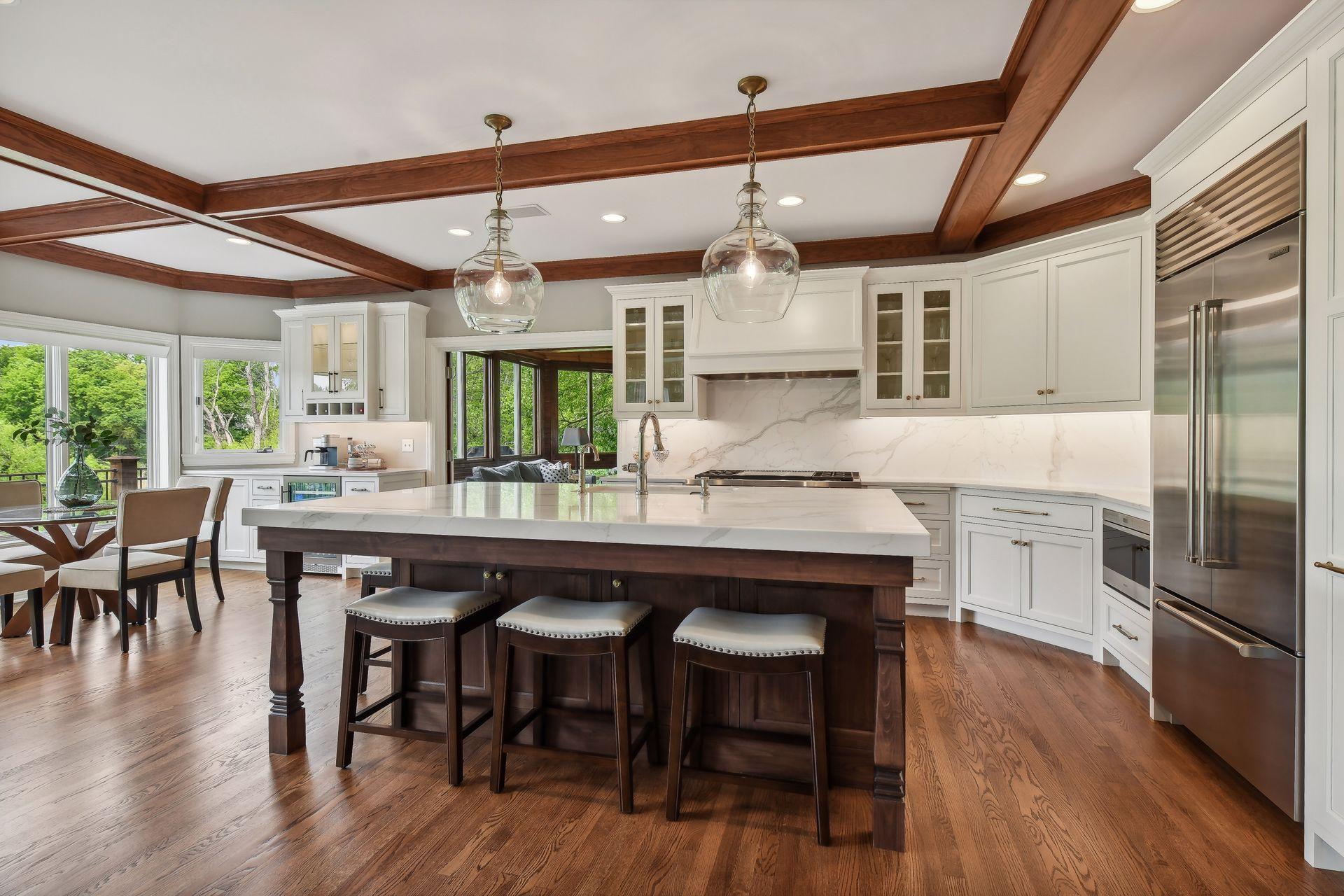 New kitchen with all new cabinets, appliances, countertops, etcflooring