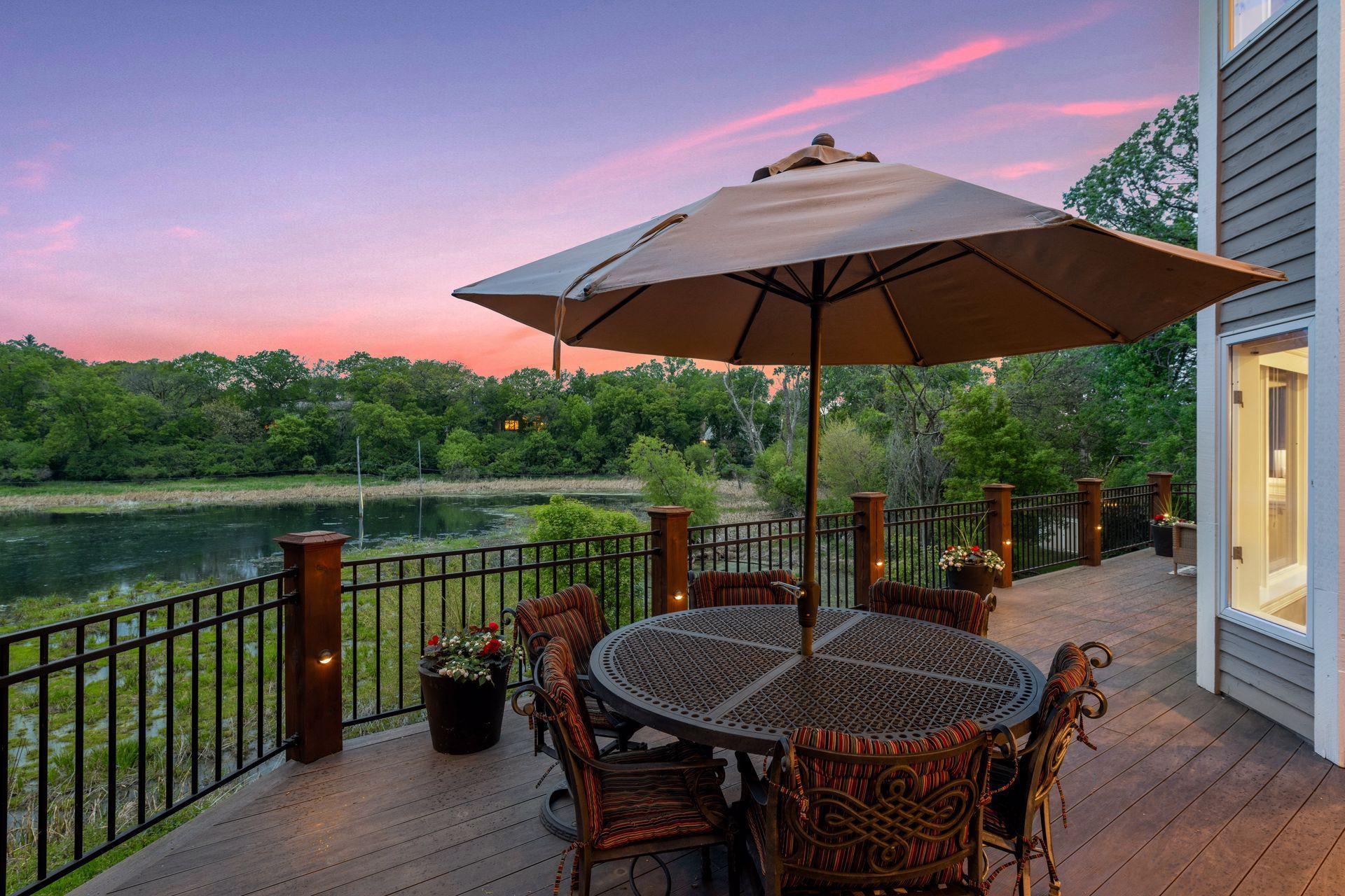 Very private setting in backyard