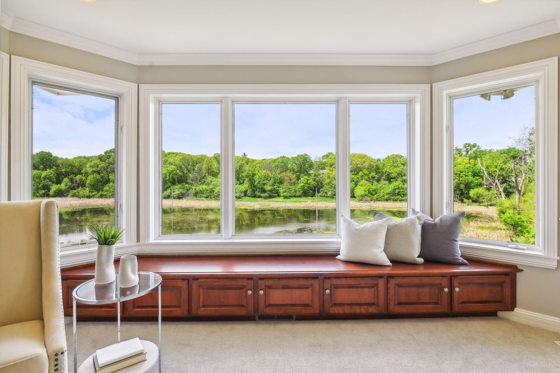 Sitting area in master with wonderful views