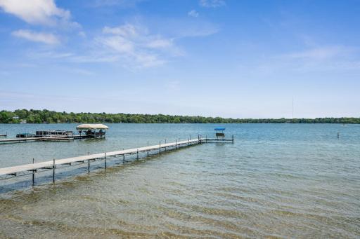 Approximately 100 ft of high quality aluminum ShoreMaster Dock is included in the sale- Note the water clarity!