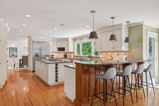 Entertain or host family in the kitchen. Informal dining in kitchen