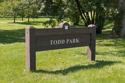Hilldale is lovely walking neighborhood with Todd Park just a short walk away
