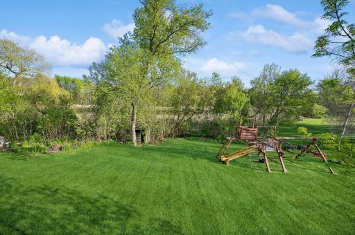 Imagine the possibilities and happiness this backyard holds.
