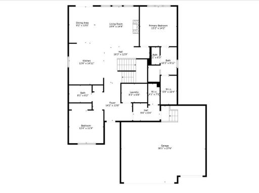 OneTenTen Homes Sadie Loft Model - Main Level Rendering