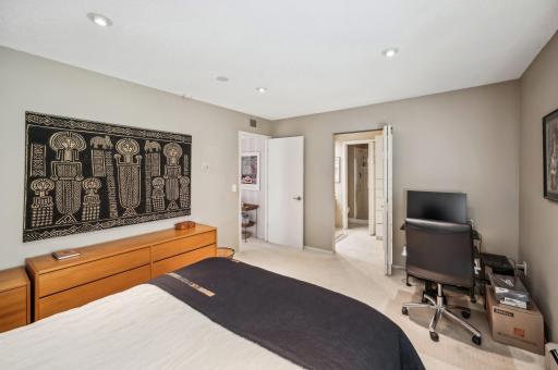 Large Primary bedroom suite with private bath.