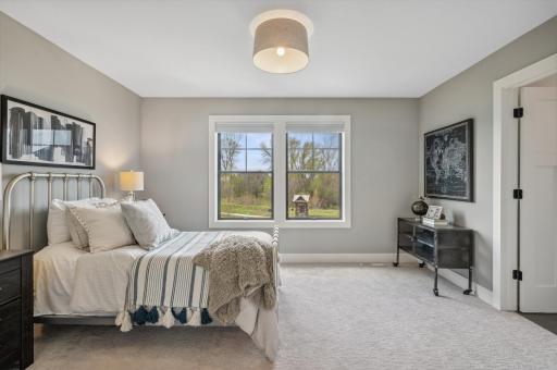 Photo for 3722 Woodland Cove Parkway, Minnetrista, MN 55331 - Listing #6533987 Three additional bedrooms on the upper level provide comfort and convenience, with this one boasting its own ensuite.