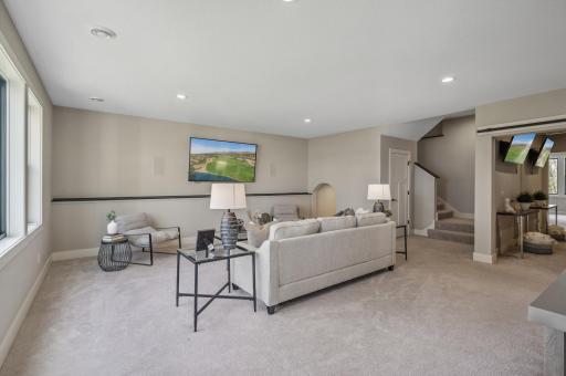 Photo for 3722 Woodland Cove Parkway, Minnetrista, MN 55331 - Listing #6533987 Alternate view of the lower level family room.